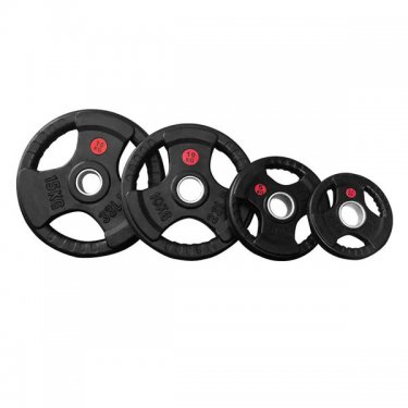 Fixed Black Rubber Weight Plate