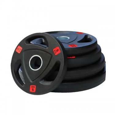 Fixed Black PU Weight Plate