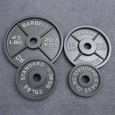 Fixed Iron Black Weight Plate