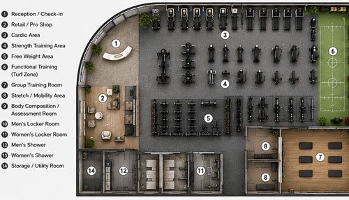 How to Plan a Commercial Gym Layout (Space Design Guide)